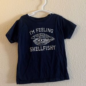 #217 Rabbit Skins Navy Blue Kids T-Shirt - "I'm Feeling Shellfishy"